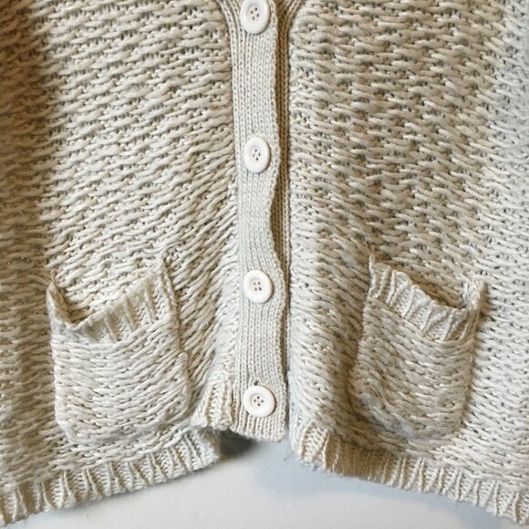 Lovestitch Cottagecore Chunky Loose Knit Wool Blend Cardigan Sweater - Picture 8 of 16